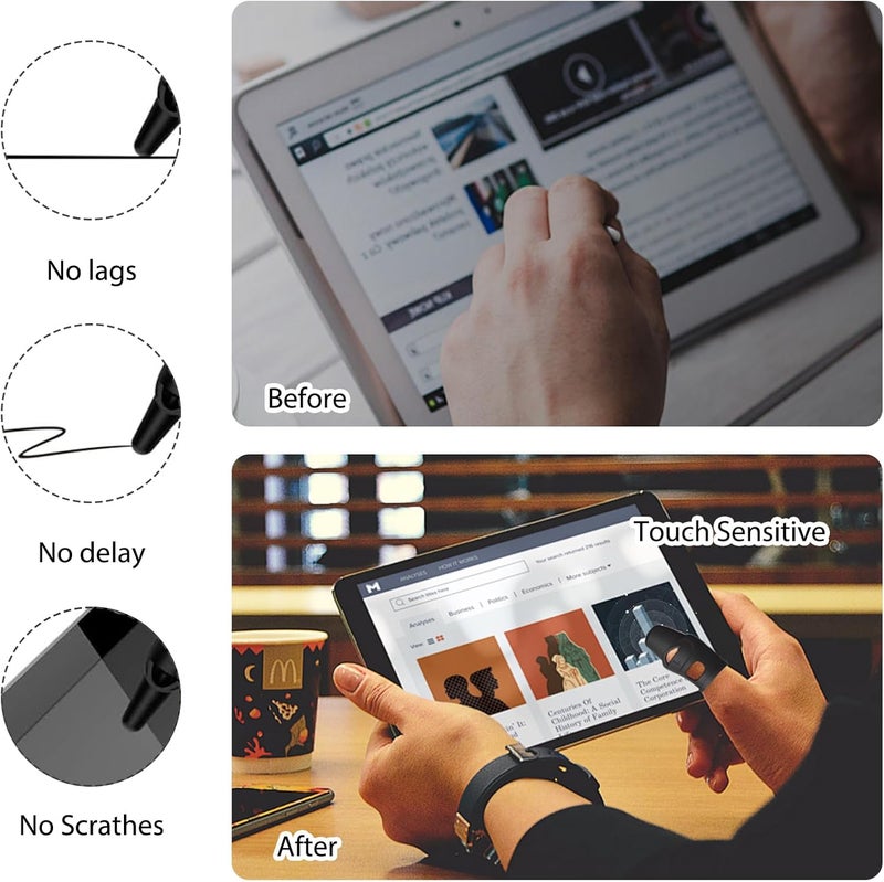 PKRFCJ 3 PCS Finger Stylus,Touch Screen Pen,Touch Screen Stylus Silicone Finger High Precision and Sensitivity for Ipad/iPhone/Android Mobile Phones and Tablets All Touch Screens(for Women Kids) - Image 3
